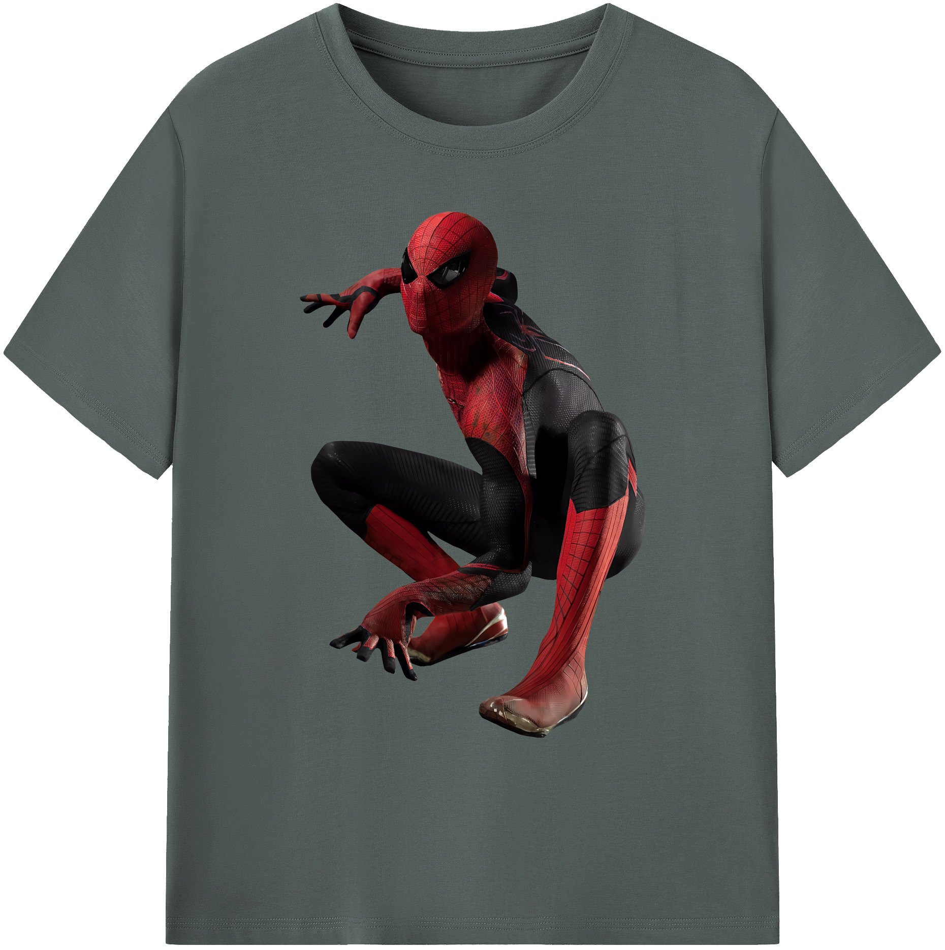 （画像用） Spider Man スパイダーマン 綿100％ メンズ半袖Tシャツ｜肌触りやわらか＆通気性